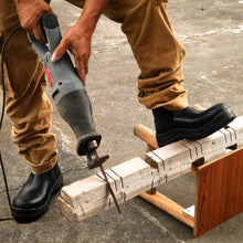 Cargar imagen en el visor de la galería, 80M02 Botas de trabajo impermeables antideslizantes para hombre con punta blanda 
