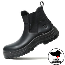 Charger l&#39;image dans la galerie, 80M02 Slip On Soft Toe Waterproof Slip Resistant Mens Work Boots
