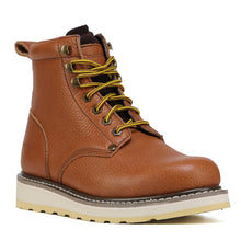 Cargar imagen en el visor de la galería, HANDPOINT 84984 Botas de trabajo para hombre Soft Toe cómodas botas de 6&quot; Marrón
