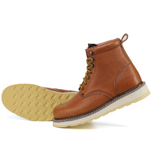 Cargar imagen en el visor de la galería, HANDPOINT 84984 Botas de trabajo para hombre Soft Toe cómodas botas de 6&quot; Marrón
