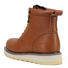 Carica l&#39;immagine nel visualizzatore di Gallery, HANDPOINT 84984 Men&#39;s work boots Soft Toe comfortable 6&quot; boots Brown
