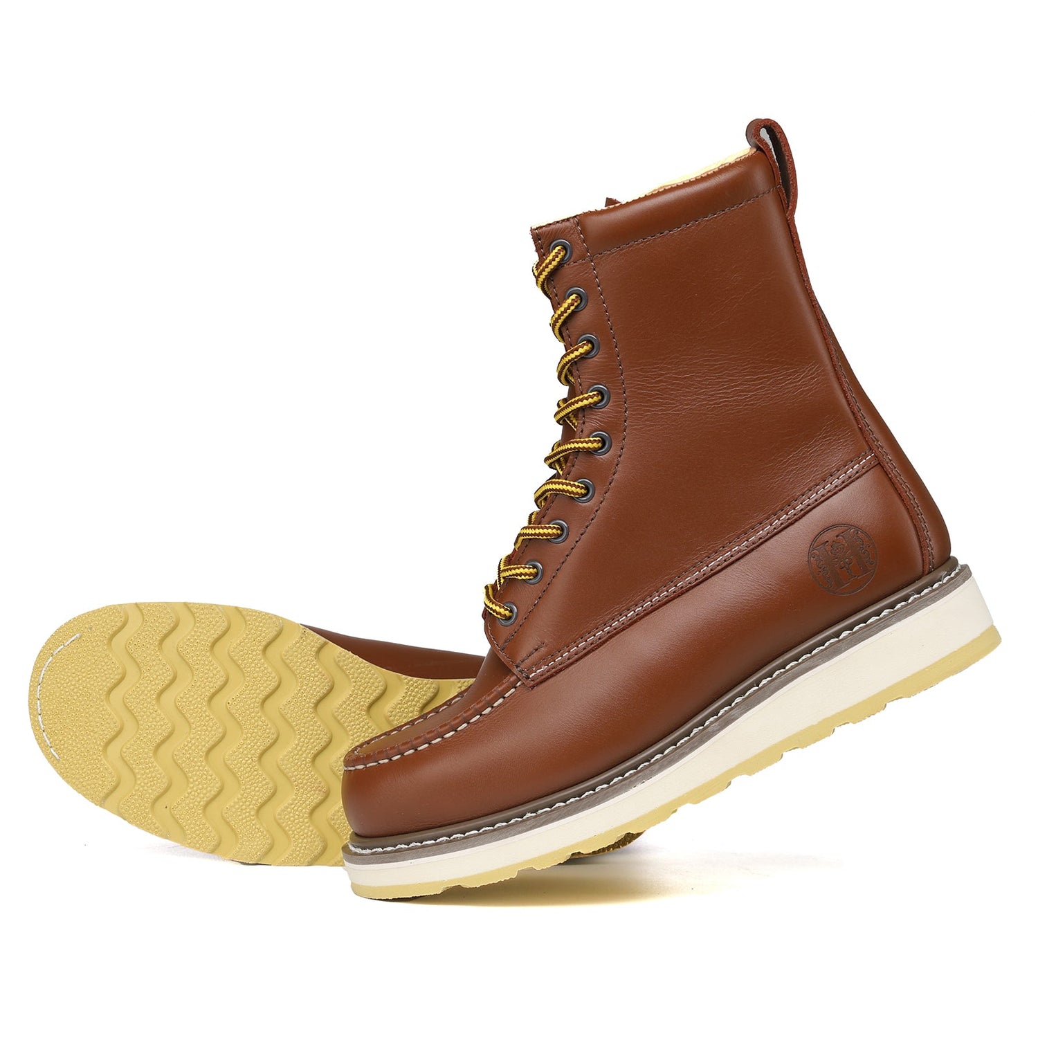 HANDPOINT 86994 Slip Resistant Durability 8" Leather Work Boots