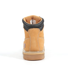 画像をギャラリービューアに読み込む, 00094 Men&#39;s Work Boots Wheat Nubuck Leather with Soft Toe Casual Safty Shoes
