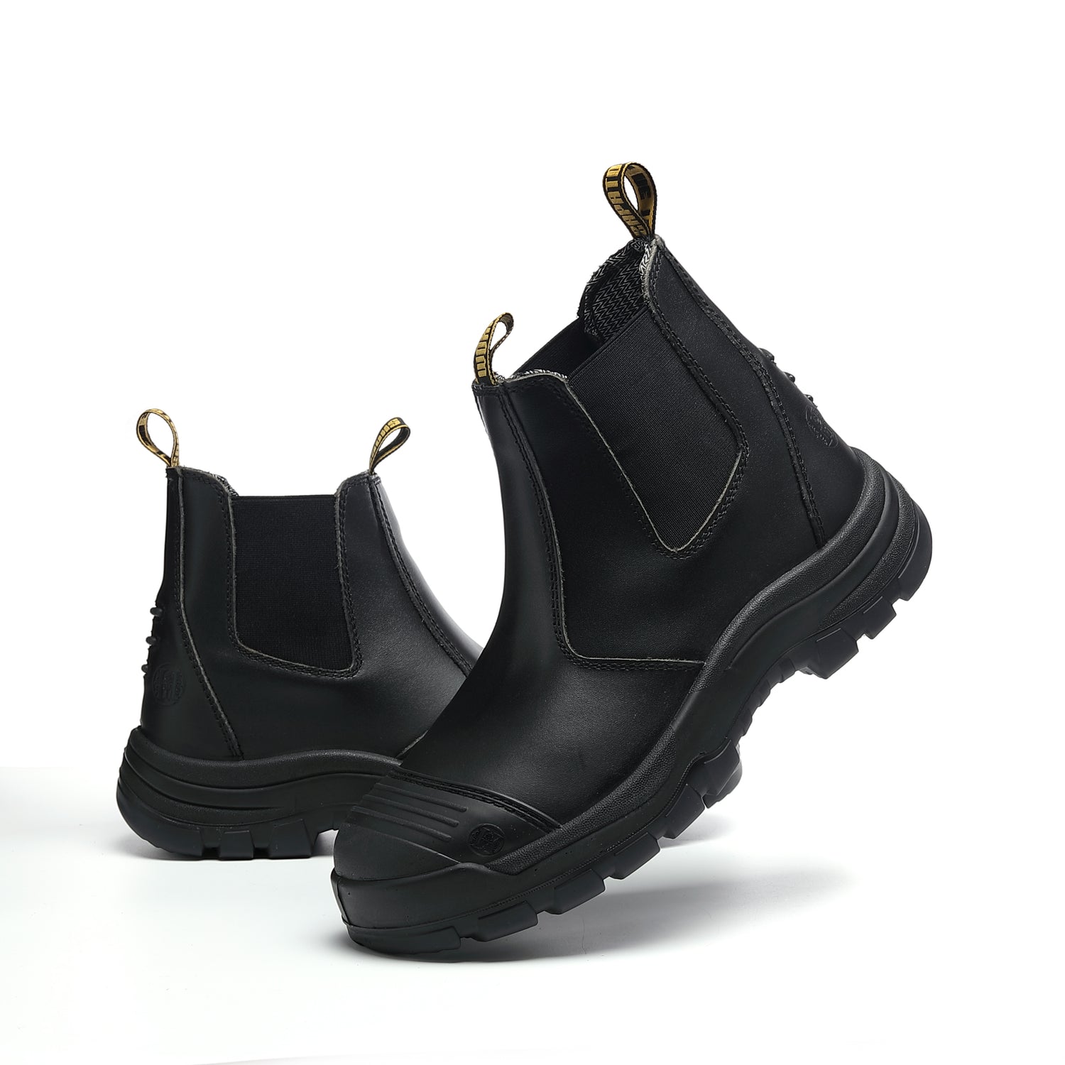LV 822 Men's Slip-on Work Boots Composite Toe Waterproof Black
