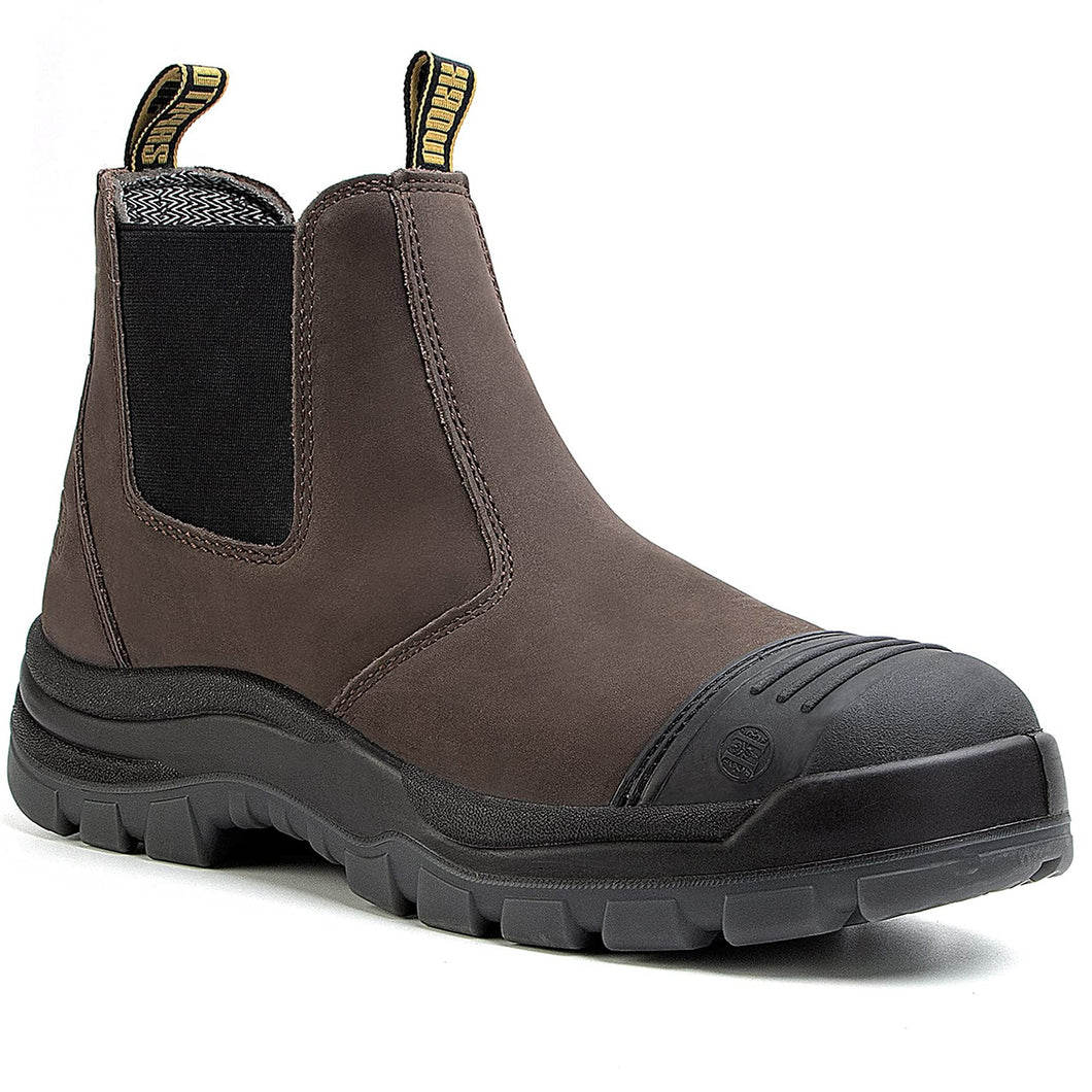 COF802/COF822 Botas de trabajo impermeables con punta de acero suave Zapatos de trabajo disipadores de estática de seguridad (marrón oscuro)