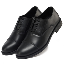 Load image into Gallery viewer, DS501BK Mens Oxford Shoes Genuine Leather Lace Up Dress Shoes
