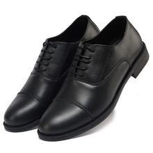 Cargar imagen en el visor de la galería, DS501BK Zapatos Oxford para hombre Zapatos de vestir con cordones de cuero genuino
