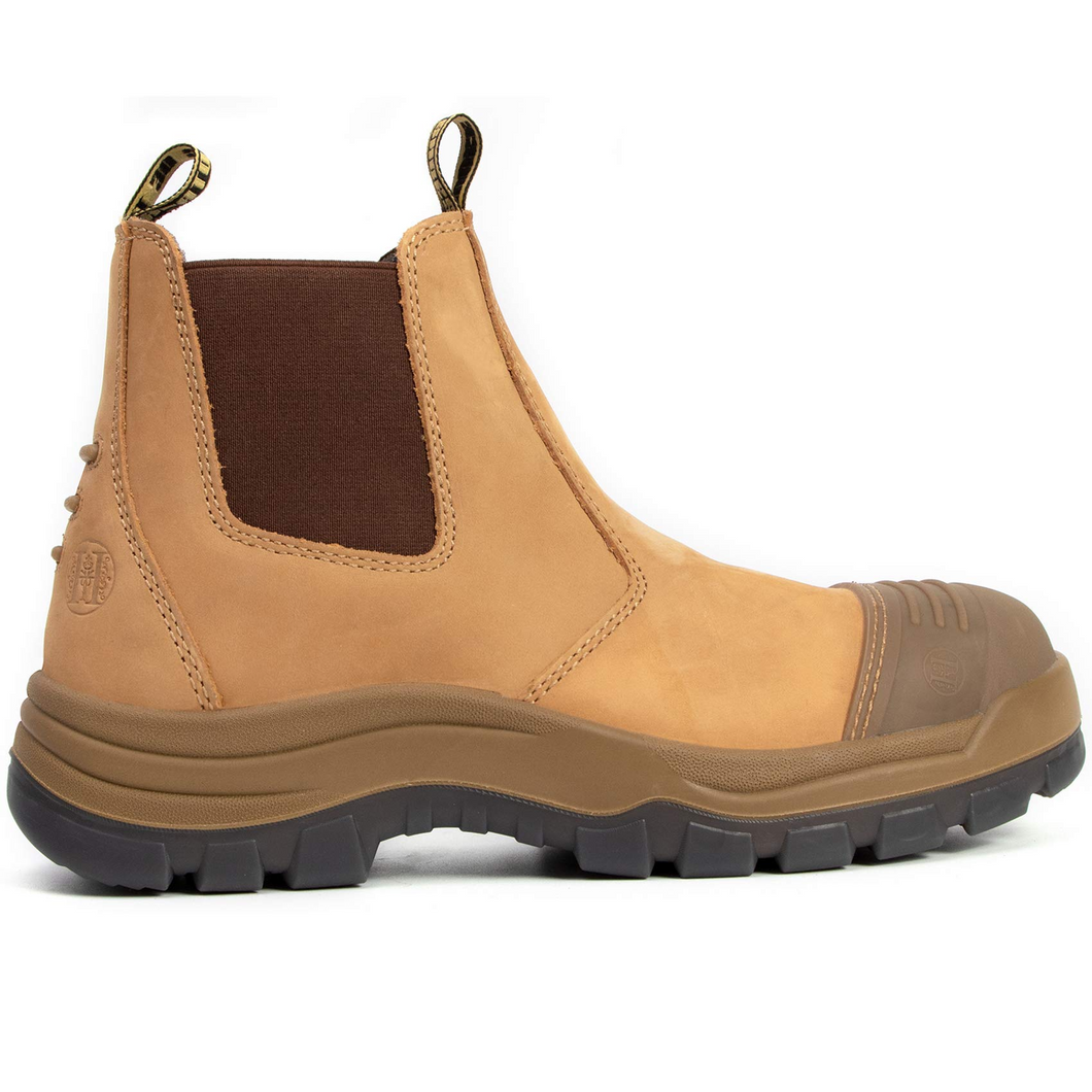TAN 802 /TAN 822 Soft/Steel Toe Slip Resistant Anti-Static Slip-on Safety Working Shoes Work Boots for Men