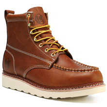 Carica l&#39;immagine nel visualizzatore di Gallery, 806 Stylish Classic 6&quot; Soft Toe Mens Work Boots Leather Slip Resistant Durable Breathable Stylish Boots

