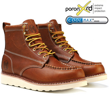 Carica l&#39;immagine nel visualizzatore di Gallery, 806 Stylish Classic 6&quot; Soft Toe Mens Work Boots Leather Slip Resistant Durable Breathable Stylish Boots

