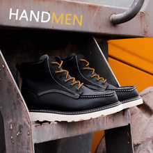Carica l&#39;immagine nel visualizzatore di Gallery, HVB 304 Men&#39;s 6&quot; Soft Toe Non-Slip Water Resistant for Construction with Durable Rubber EVA Outsole Work Boots
