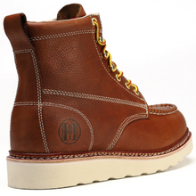 Carica l&#39;immagine nel visualizzatore di Gallery, 806 Stylish Classic 6&quot; Soft Toe Mens Work Boots Leather Slip Resistant Durable Breathable Stylish Boots
