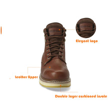 Charger l&#39;image dans la galerie, DIEHARD 84984 Men&#39;s work boots Soft Toe comfortable 6&quot; boots Brown
